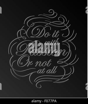 Di ispirazione e di incoraggiare la progettazione del preventivo. Illustrazione Vettoriale