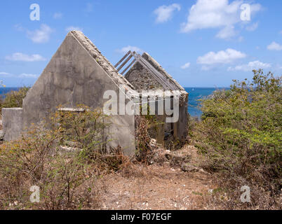 Fort Amsterdam, Sint Maartin, dei Caraibi. Rovine di un ex ospedale. Foto Stock