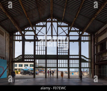 Abbandonato il casinò, Asbury Park, New Jersey Foto Stock