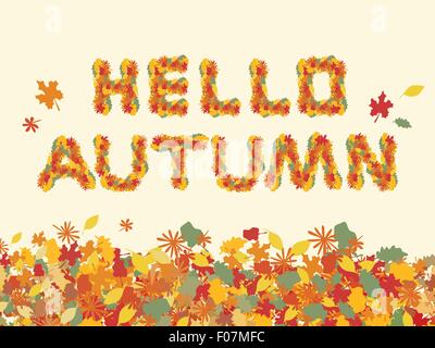 Ciao autunno Illustrazione Vettoriale