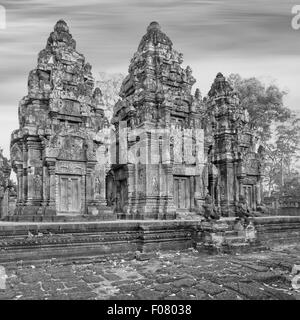 Il Banteay Srei temple, Cambogia Foto Stock