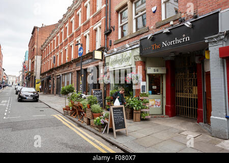 Tib Street negozi nel quartiere settentrionale Manchester Regno Unito Foto Stock