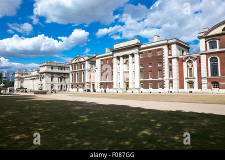 Old Royal Naval College di Greenwich, London, Regno Unito Foto Stock