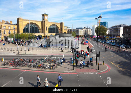 Stazione di King Cross e Euston Road LONDRA, REGNO UNITO Foto Stock