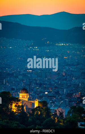 L Osservatorio Nazionale di Atene è il più antico centro di ricerca in Grecia. Foto Stock