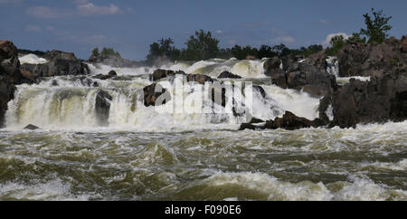 Grandi Cascate del Fiume Potomac Maryland. Foto Stock