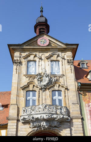 Il vecchio municipio, Bamberg, Baviera, Germania Foto Stock