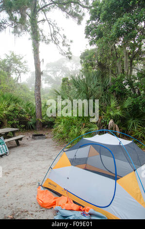 Campeggio a Oscar Scherer stato Parco Florida Foto Stock