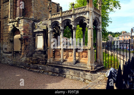 Jedburgh Abbey rovine, Scozia Foto Stock