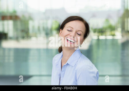 Ritratto di sorridere donna matura Foto Stock