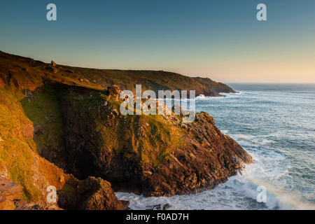 Botallack Miniere di stagno, Cornwall, Inghilterra, @ Barry Bateman Foto Stock