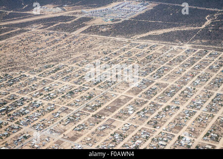 La formazione di case nella zona del deserto. Los Cabos, Baja California Sur. Messico Foto Stock