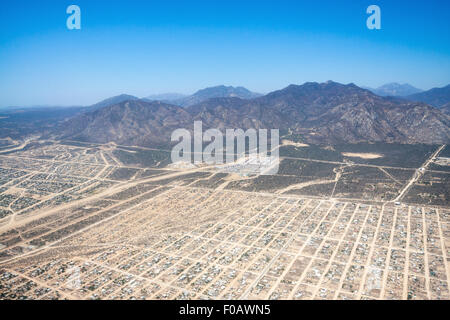 La formazione di case nella zona del deserto. Los Cabos, Baja California Sur. Messico Foto Stock