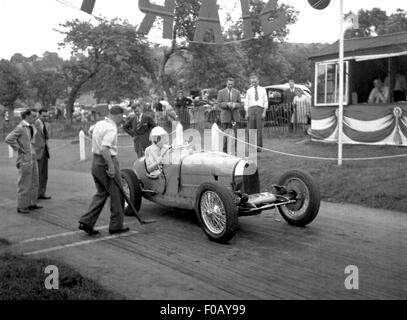 Bugatti auto racing a Prescott 1930s Foto Stock