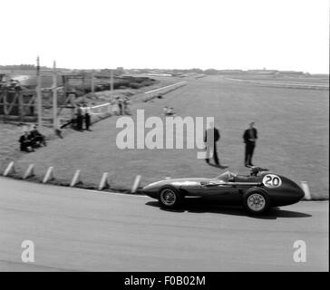 GP di Gran Bretagna : L'Aintree 18 luglio 1959. Tony Brooks Vanwall ritirato. Foto Stock