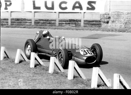 GP di Gran Bretagna : L'Aintree 18 luglio 1959. Alan Stacey Lotus Climax 16 terminato 8th. Foto Stock