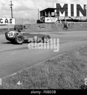 GP di Gran Bretagna : L'Aintree 18 luglio 1959 Graham Hill Lotus-Climax 16 terminato 9th. Foto Stock