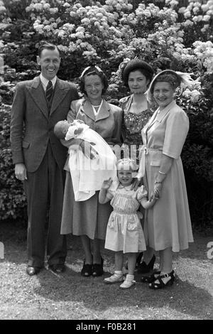 Un ritratto di famiglia Foto Stock