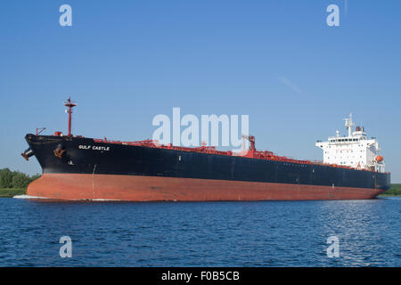 Petroliera golfo del mare del Nord Canal Holland, cottura a vapore verso Amsterdam Foto Stock