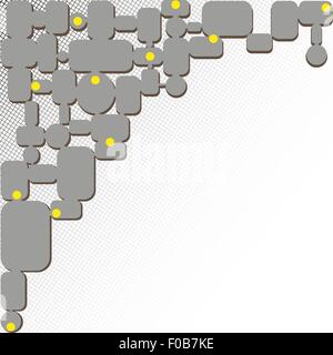 Geometrica astratta sfondo grigio. Illustrazione Vettoriale