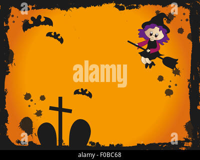 Scheda di Halloween Foto Stock