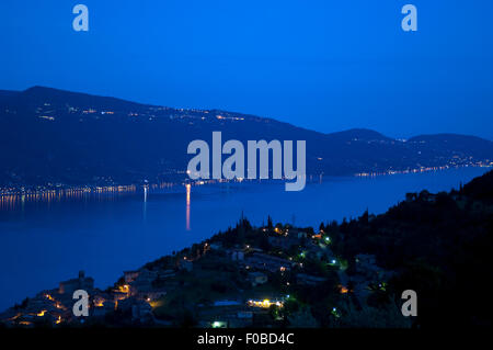 Gardasee, Trentino, ostufer Foto Stock