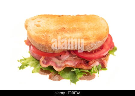 Tostare sandwich BLT - studio shot con uno sfondo bianco Foto Stock