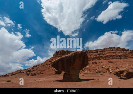 Equilibrato fecce Rock Ferry Coconino County Arizona composizione orizzontale Foto Stock