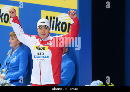 Kazan, Russia. Il 9 agosto, 2015. Daiya Seto (JPN) Nuoto : XVI Campionati del Mondo di nuoto FINA Kazan 2015 Uomini 400m singoli Medley finale di Kazan Arena di Kazan, la Russia . © Giovanni Osada AFLO/sport/Alamy Live News Foto Stock