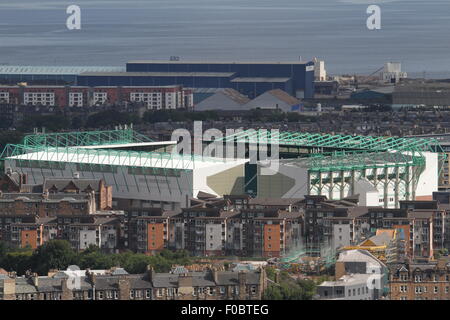 Easter Road Stadium Hibernian FC Edimburgo Scozia Agosto 2015 Foto Stock