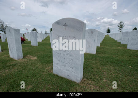 Le lapidi a Sarasota Cimitero Nazionale. Foto Stock