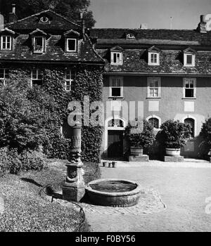 Geografia / viaggio, Germania, Weimar, edifici, casa di Charlotte von Stein, Ackerwand 27, vista esterna, anni 50, diritti aggiuntivi-clearences-non disponibile Foto Stock