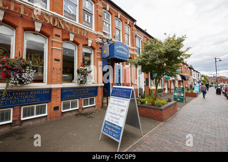 Negozi di gioielli su vyse street Jewellery Quarter Birmingham REGNO UNITO Foto Stock