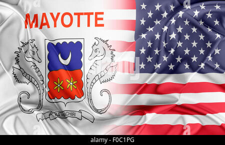 Stati Uniti d'America e Mayotte Foto Stock