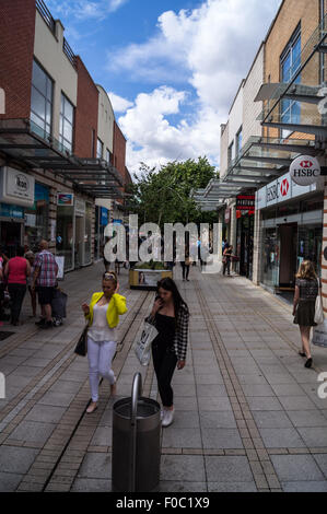 Vancouver trimestre shopping, Nuovo Conduit Street, King's Lynn, West Norfolk, Inghilterra, Regno Unito Foto Stock