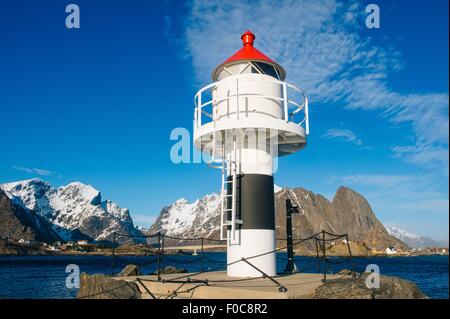 Faro, Reine, Norvegia Foto Stock