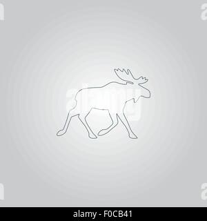 Moose illustrazione vettoriale Illustrazione Vettoriale