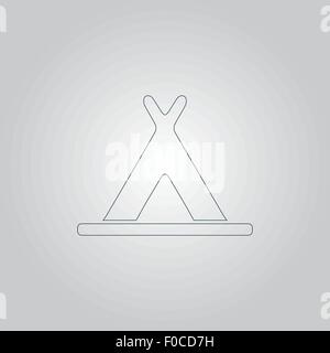 icona di Wigwam Illustrazione Vettoriale