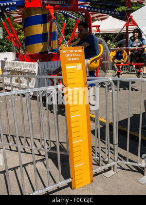 Giardini vittoriani, Carnevale Altezza bordo, Central Park, NYC Foto Stock