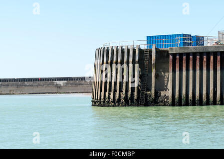 La foce del fiume Ouse a Newhaven, East Sussex Foto Stock