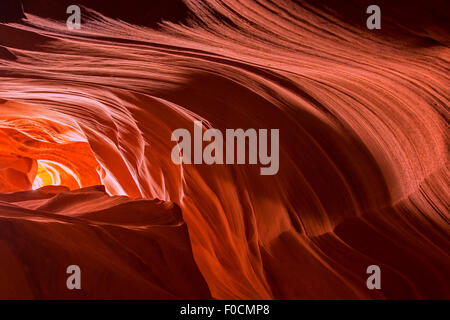 Antelope Canyon in luce magica Foto Stock