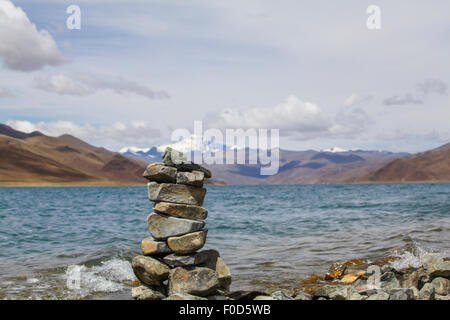 Pietra Marnyi in Tibet, in Cina Foto Stock