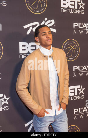 Giocatore di basket Jordan Clarkson del Los Angeles Lakers assiste i giocatori premi al Rio Hotel & Casino di Las Vegas Foto Stock