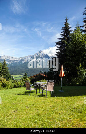 Vista da Ellmau, Tirolo, Austria Foto Stock