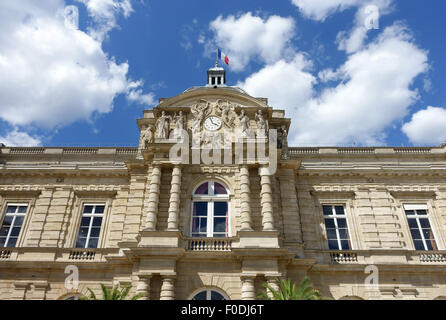 Palais du Luxembourg nel Jardin du Luxembourg, Parigi, Francia Foto Stock