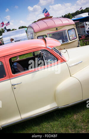 1947 Chevrolet Stylemaster coupe auto presso un vintage retrò festival. Regno Unito Foto Stock