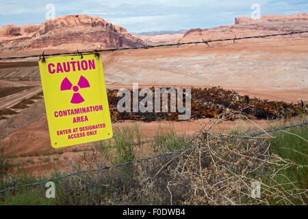 Moab Utah - uranio radioattivo pulitura del recupero. Foto Stock