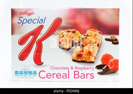 Kelloggs special k Cioccolato e Lampone barrette di cereali Foto Stock