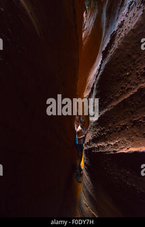 Spooky Gulch breve Grand Canyon Staircase-Escalante Foto Stock