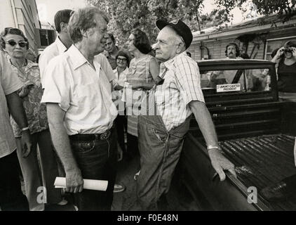 Febbraio 2, 2015 - Jimmy Carter la campagna di grassroots style prende lui casa per casa rurale in Georgia. © Ken Hawkins/ZUMA filo/Alamy Live News Foto Stock